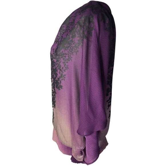 Rampage Floral Lace Jewel Detail One Shoulder Blouse - Picture 3 of 6